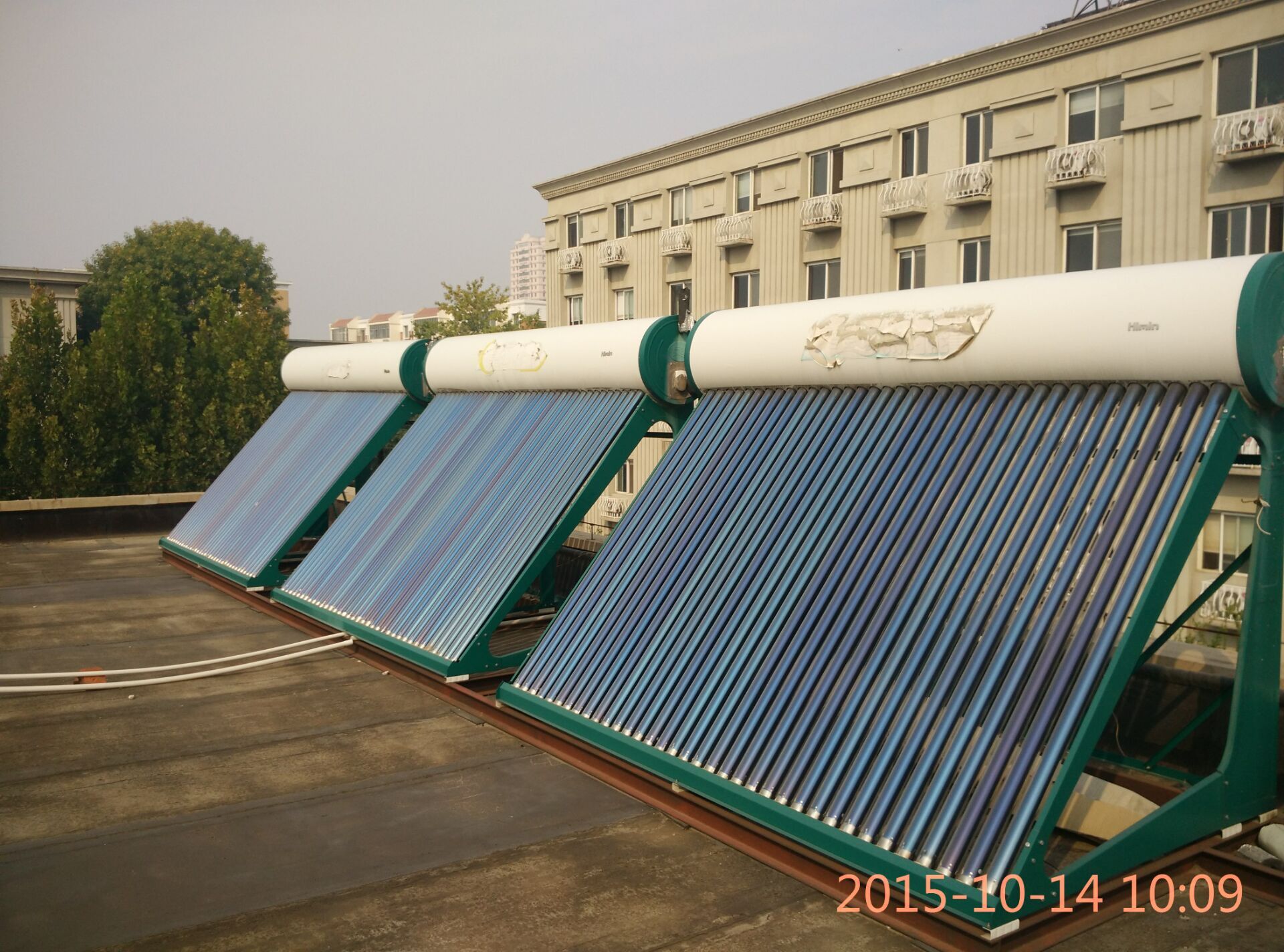 上海太阳能热水工程安装-宿舍太阳能集热工程 - 太阳雨 - 九正建材网